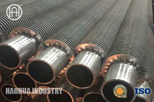 A213 T22 Finned Pipe Heat Exchanger Fin Tube Solid Type Cold